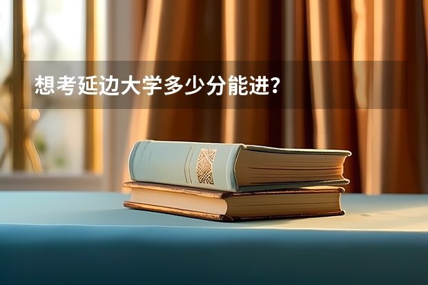 想考延边大学多少分能进？
