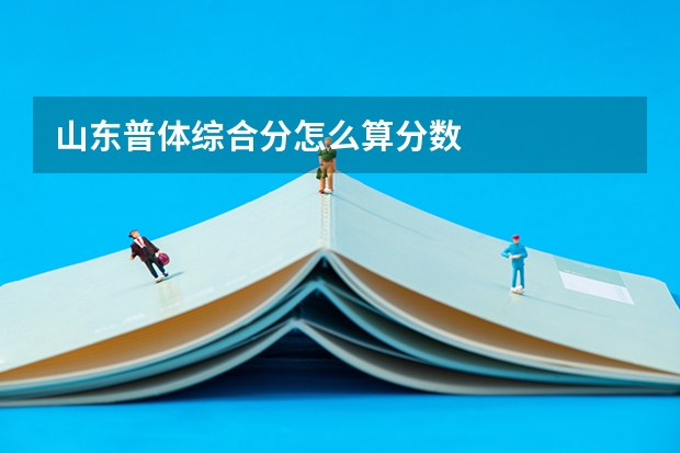 山东普体综合分怎么算分数