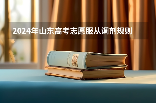 2024年山东高考志愿服从调剂规则