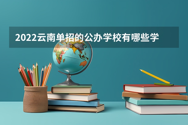 2022云南单招的公办学校有哪些学校分数