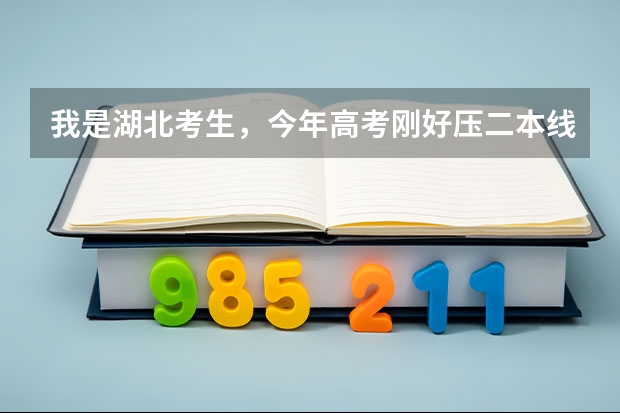 我是湖北考生，今年高考刚好压二本线，能上什么二本学校？