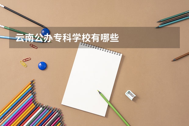 云南公办专科学校有哪些