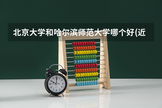 北京大学和哈尔滨师范大学哪个好(近三年录取分数线汇总)