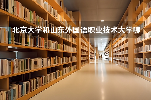 北京大学和山东外国语职业技术大学哪个好(近三年录取分数线汇总)