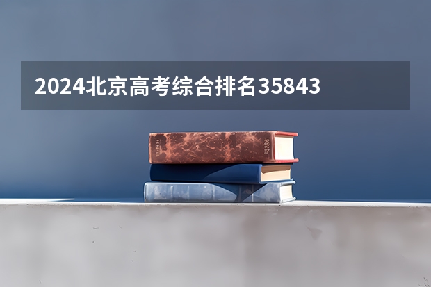 2024北京高考综合排名35843的考生报什么大学(近三年录取分数线汇总)