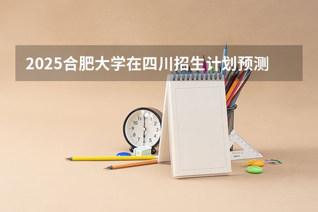 2025合肥大学在四川招生计划预测