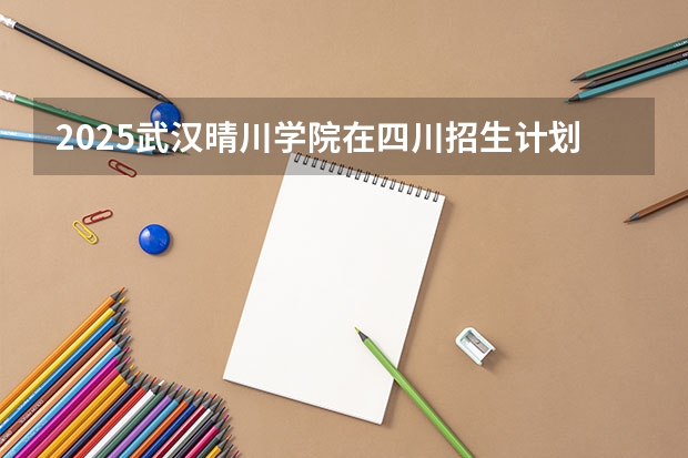2025武汉晴川学院在四川招生计划预测