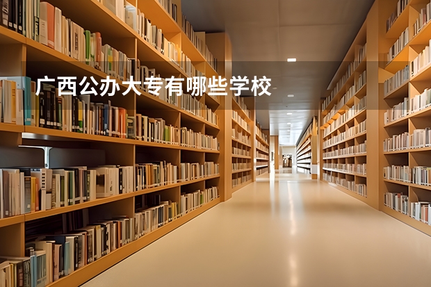 广西公办大专有哪些学校