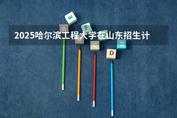 2025哈尔滨工程大学在山东招生计划人数