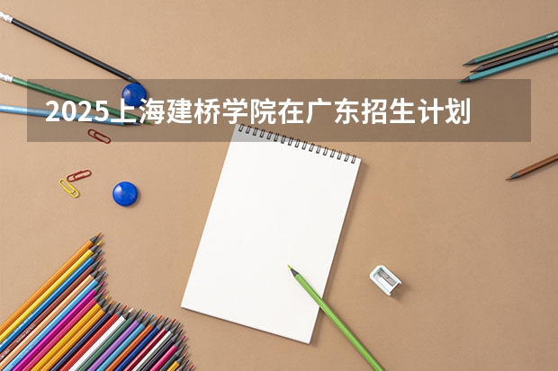 2025上海建桥学院在广东招生计划人数