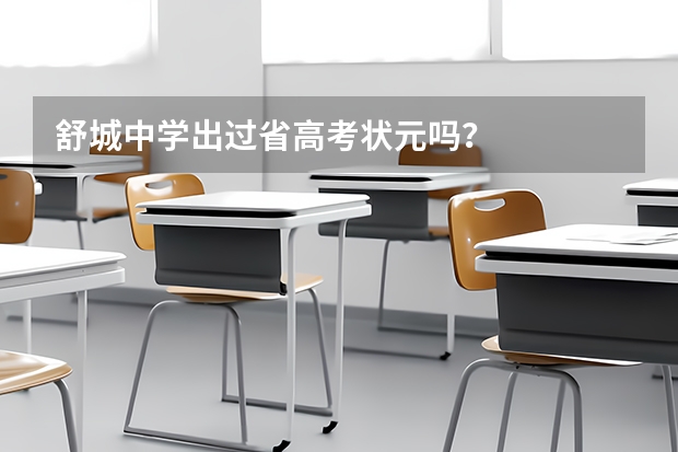 舒城中学出过省高考状元吗？