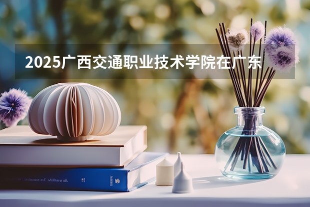 2025广西交通职业技术学院在广东招生计划人数
