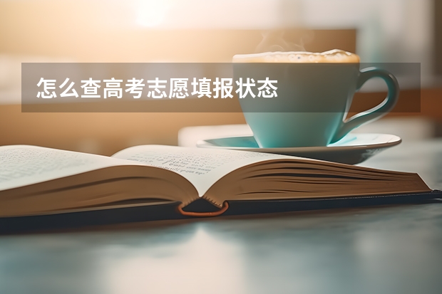 怎么查高考志愿填报状态