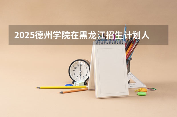 2025德州学院在黑龙江招生计划人数